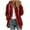 Wine, variant on Womens Fleece Jacket Zip up Hooded Fuzzy Coat Sherpa Lined Warm Winter Outerwear Long Sleeve Sweater Jackets