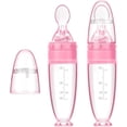 thumbnail image 1 of piezas de biberón de silicona para bebé, cuchara, alimentador de comida para bebé con Base de pie para bebés de 0 a 24 meses, dispensador y alimentador Adepaton WMZY-208-2, 1 of 7