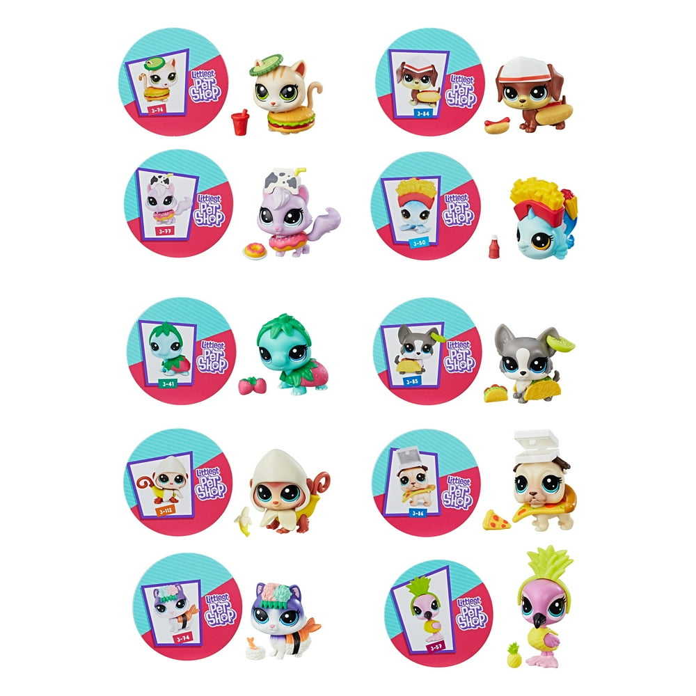 Littlest Pet Shop LPS Hungry Pets, 10 to collect, Ages 4 and up