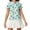 P810 Light Blue, variant on Tfken Girls Soft Comfy Tops Holiday Daily Wear Short Sleeve Tshirts Casual Tees Print Graphic Fashion Summer Child Stretch Clothes Size 3-4 Years