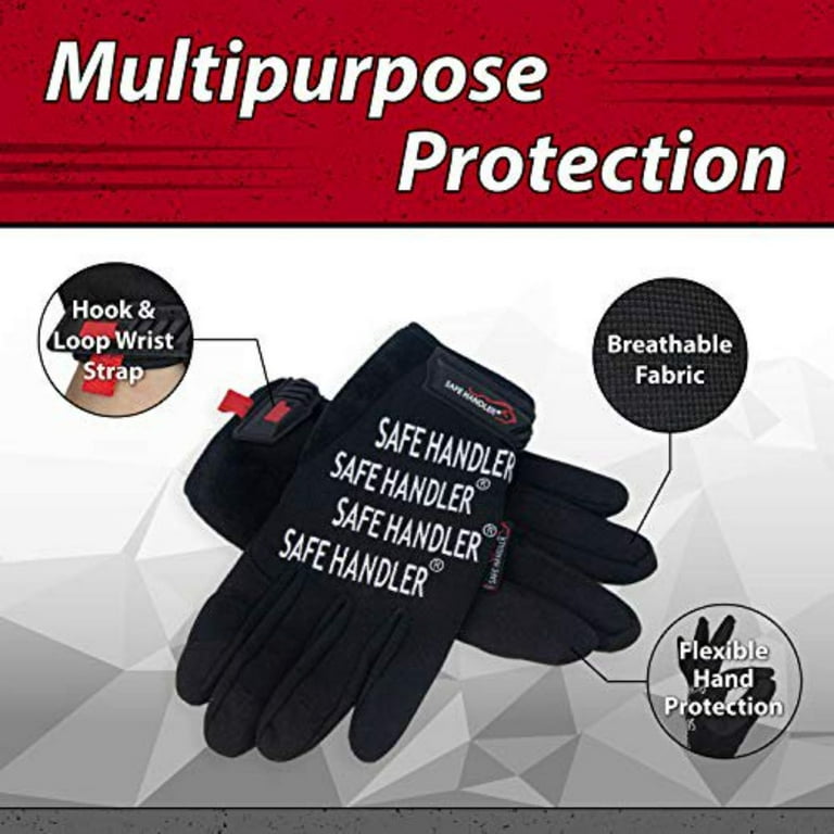 Dex Fit Work Gloves MG310 Impact, Durable, Heavy Duty Grip, Anti-Vibration, Shock Absorbing, Comfort Fit, Touchscreen Capable, Washable; Sand Xs (6)