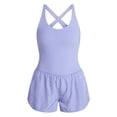 thumbnail image 4 of Avia Women's Cross Back Active Buttersoft Romper, Sizes XS-4X, 4 of 6