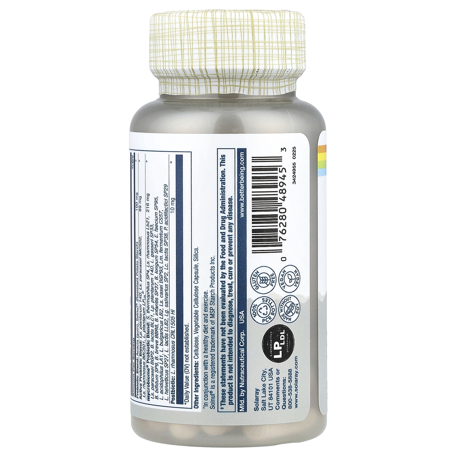 Solaray Mycrobiome®, Complete Probiotic, Active, 30 VegCaps