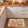 thumbnail image 3 of Fall Door Mat Indoor Entrance Gnome Pumpkin Floor Mat Thanksgiving Welcome Matt Outdoor Rugs Non-Slip Absorbent Maple Leaf Mushroom Doormat for Bathroom Kitchen Front Door 32x20 Inch, 3 of 6