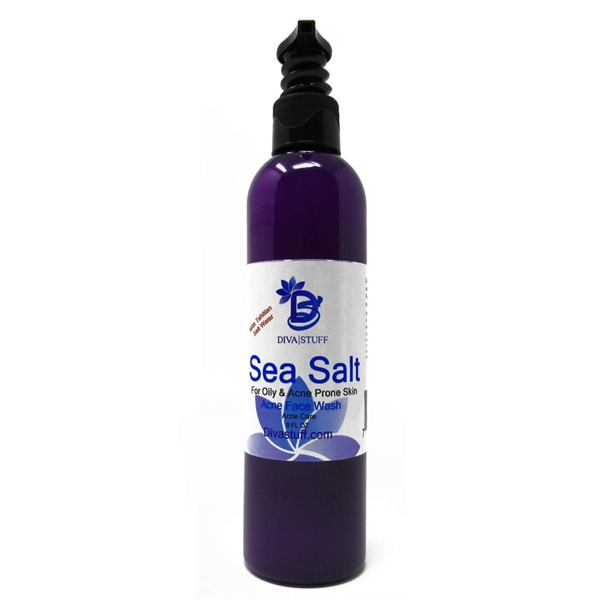 Diva Stuff Sea Salt Face Wash with Tamanu and Lime, for Oily and Acne