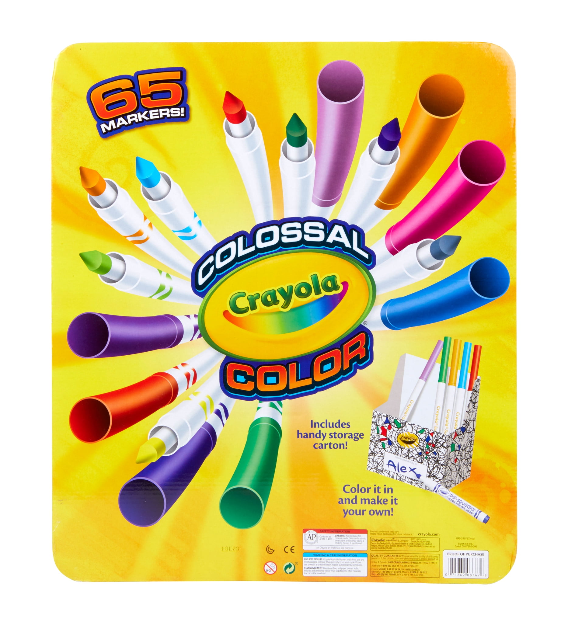 Crayola Washable Markers Case 65 Pieces