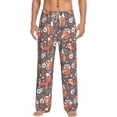 thumbnail image 2 of Lsque Foxes Print Men's Pajama Pants, Lounge Pant - Comfortable Home Wear,Elastic Waistband, Stylish Design-X-Large, 2 of 9