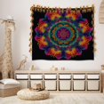 thumbnail image 6 of Mandala Wall Tapestry Psychedelic Bohemian Floral Pattern Wall Hanging for Bedroom Living Room Office 30 x 40 Inches, 6 of 6