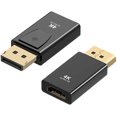 thumbnail image 1 of HUGFEGWE 2 Pcs 4K DisplayPort to HDMI-Compatible Adapter Converter Display Port DP to HDMI-Compatible HD TV Cable Adapter Video Audio PC Laptop (Color : DP to HDMI 4K) CJB91-87138, 1 of 5