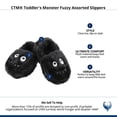 thumbnail image 5 of CTM Toddler's Monster Fuzzy Assorted Slippers, 5 of 5