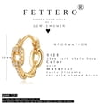 thumbnail image 2 of Fettero 14K Gold Plated Dainty Beaded/Circle/Spike/CZ Huggie Hoop Earrings for Women Jewelry, 2 of 6