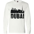 thumbnail image 3 of Inktastic Dubai City Skyline with Grunge Long Sleeve T-Shirt, 3 of 5