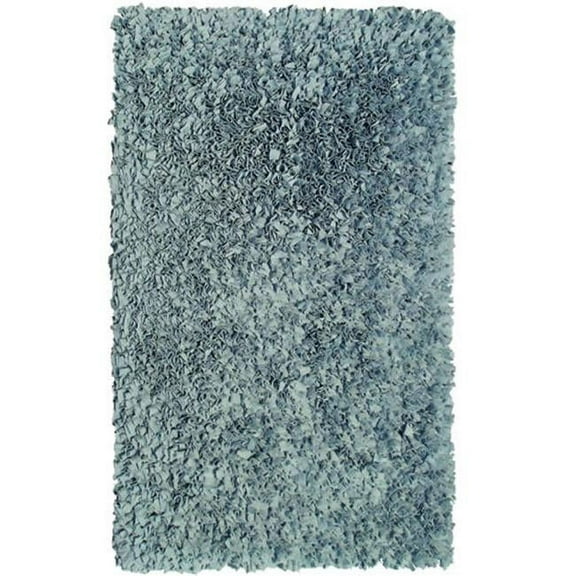 The Rug Market 02255D SHAGGY RAGGY SILVER AREA RUG 4'7'' x 7'7''