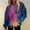 Blue#001, variant on Hoodies for Women Tie Dye Gradient Loose Fit Baggy Gradient Colors Pullover Tops Trendy Casual Fall Sweatshirts with Pocket Dark Purple 3XL