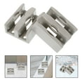 thumbnail image 2 of Shisuyan 2pcs Shower Room Swing Stopper Sliding Glass Door Bottom Guides Sliding Shower Door Bottom Guides, 2 of 8