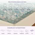 thumbnail image 5 of NapQueen 1.5'' Swirl Egg-Shell Cooling Gel Memory Foam Mattress Topper, CertiPUR-US Certified, Queen, 5 of 8