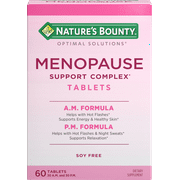 Nature's Bounty Optimal Solutions Menopause Support Supplement Tablets, 60 Ct