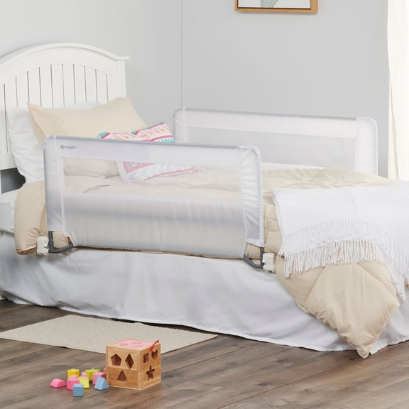 Regalo Double Sided Bed Safety Rail with Metal Frame for Toddlers