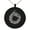 Black, variant on Stainless Steel Aztec Ouroboros Serpent Rune Engraved Small Medallion Circle Charm Pendant Necklace