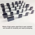 thumbnail image 4 of Leather Cutter Hollow Punch Die, Wear Resistance 8Pcs Multi Purpose Leather Shape Punch Cutter  For Belt, 4 of 8