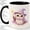 Black, variant on Fantasy Owl Accent Mug, 11oz Ceramic Coffee Cup for Owl Lovers
