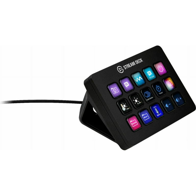 Corsair - Elgato Stream Deck MK.2 with 15 Customizable LCD Keys Tactile  Control Interface - 10GBA9901