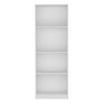thumbnail image 2 of Nmkwnr 4 Shelf Wood Bookcase Book Storage Rack Bookshelf for Living Room, Office, White, 2 of 5