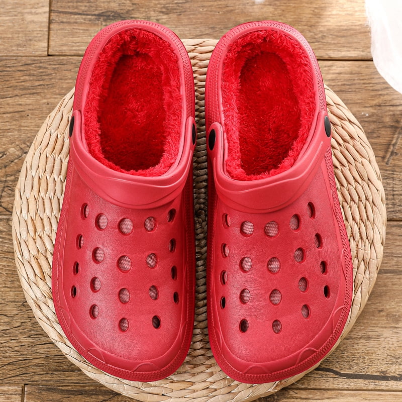 Mose imod klimaks Gai Unisex Classic Lined Clogs | Plush Slippers red (no shoe flower) 41 -  Walmart.com