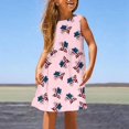 thumbnail image 2 of Robes Filles Enfants Tout-Petits Fille 4 Juillet Usa Lettres Imprimées Robe Sans Manches Ligne A Extensible Décontractée Mignonne Robes Robe Enfant Fille Rose 11 Ans-12 Ans, 2 of 5