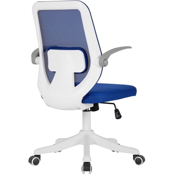 BestOffice Home Office Chair, Lumbar Support Breathable Ergonomic, Flip Up Armrests for Conference Room, Pink