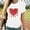 Red-10, variant on LIBRCLO Womens Shirts for Valentine Printed Fashion Short Sleeve Round Neck T-Shirt, Casual Holiday Spring Top