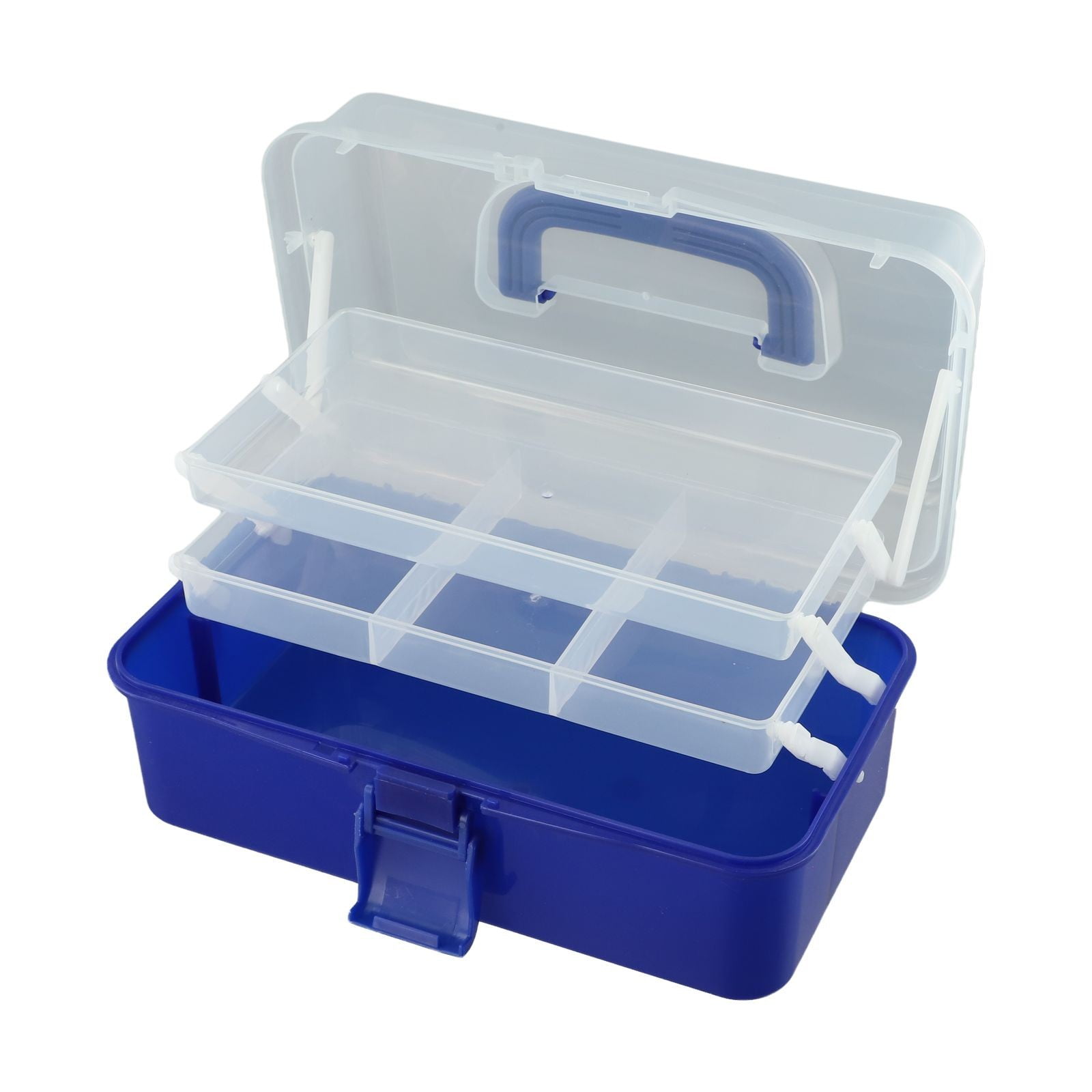 3 Layers Fishing Tackle Box Organizer Storage Box Cantilever Box Multifunctional Protector Organizer Hardware Toolbox
