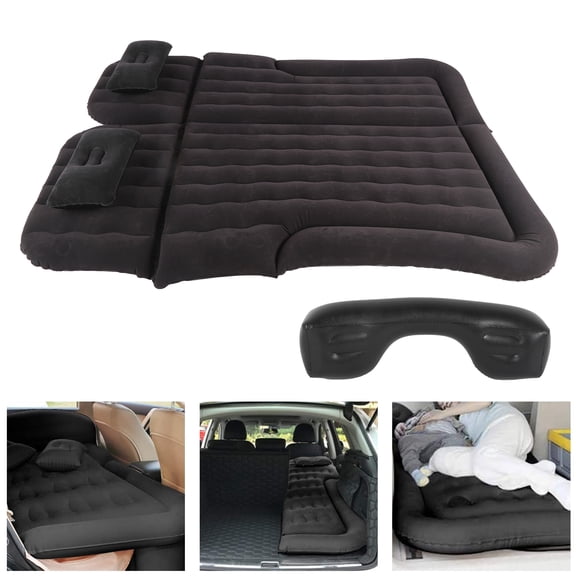 Dioche Inflatable Car Air Mattress with Pillows and Air Pump (Portable)-Camping Inflation Bed Travel Air Bed Car Back Seat-Blow Up Air Mattress - Car Bed fits Car, SUV
