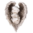 thumbnail image 1 of Grey Resin Angel Wings Statue for Decor Stylish Creative Craft Ornament 7 Inch, 1 of 8