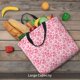 thumbnail image 5 of Easygdp pink heart Bolsa Tote para Mujer, Bolso de Hombro para Trabajo, Playa, Viajes, Compras y Supermercado, 5 of 7