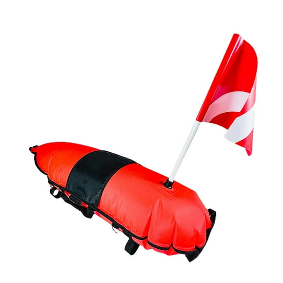 Boya marcadora de superficie de buceo Zulema flotador inflable 38,58 x 12,60 x 9,84 pulgadas
