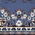 thumbnail image 3 of Home Dynamix Premium Sakarya Traditional Medallion Area Rug, Country Blue/Brown, 7'8"x10'7", 3 of 7