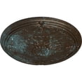 thumbnail image 3 of Ekena Millwork 26 1/4"OD x 3 1/4"P Athens Ceiling Medallion (Fits Canopies up to 3 5/8"), Hand-Painted Bronze Blue Patina, 3 of 5