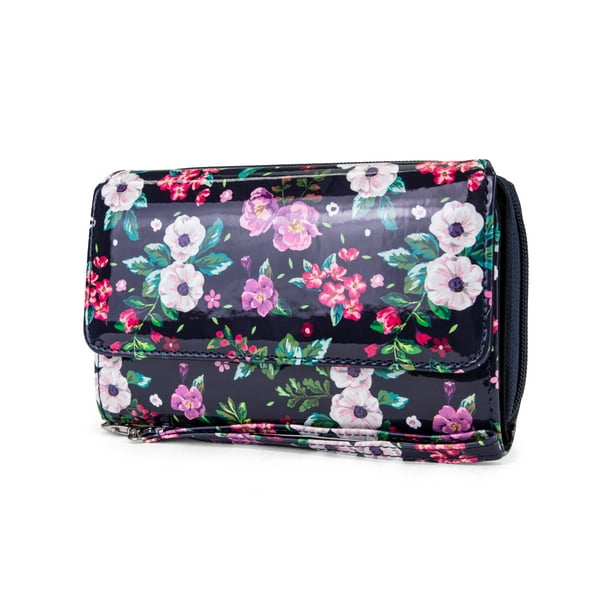 Mundi MUNDI Big Fat Womens RFID Blocking Wallet Clutch Organizer Removable Wristlet Walmart