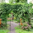 thumbnail image 5 of FICISOG Extra Tall Garden Arch Trellis for Climbing Plants Outdoor, 87" H Metal Arbor Plant Support Trellis Archway for Climbing Vine Yard Lawn Garden, 5 of 11