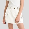thumbnail image 5 of Cethrio Girls Cotton Skirts, Elastic Waist Vacation Casual Summer Summer Skirts White Size 6, 5 of 5