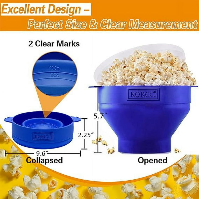 Salbree Microwave Popcorn Popper - Clear Red