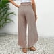 thumbnail image 5 of WILLBEST Pantalones Casuales de Mujer, Culotte de Pierna Ancha con Diseño Floral y Abertura Lateral para Un Uso Diario Cómodo. Grande, 5 of 6