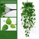 thumbnail image 1 of Adorno de pared verde artificial, adorno de pared con flores de plástico, decoración de pared verde artificial, arte de pared con plantas de hojas grandes, decoración fácil para el hogar,, 1 of 9