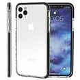 thumbnail image 2 of For iPhone 11 Pro Max Full Body Clear TPU Bumper Shockproof Protective Hybrid Case Cover - Black, 2 of 7