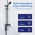 thumbnail image 4 of PHILIPS 3-Stage Shower Water Filter with NSF-Certified KDF Media, Reduces Chlorine,Heavy Metals & Impurities, Large Filtration Capacity, High Pressure, Easy to Install, Improves Skin & Hair, Black, 4 of 10