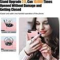 thumbnail image 4 of Entronix Heavy Duty Ring Case Designed for iPhone 7/8/SE Shockproof Slim Fit Kickstand, Pink, 4 of 7