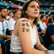thumbnail image 4 of Tatuajes temporales para el día del partido de fútbol: pegatinas impermeables para la cara y el cuerpo para aficionados al deporte, decoraciones para animar a niños y adultos en fiestas en e, 4 of 6