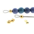 thumbnail image 6 of The Beadsmith Crimp Bead Covers – Smooth Round Shape, Half Open, Gold Plated, 3mm Diameter, 144 Pieces – Supplies for Jewelry Making to Cover and Protect Crimp Beads, 6 of 7