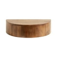 thumbnail image 6 of Kate and Laurel Reid Modern Wooden Floating Side Table with Drawer for Storage and Functionality, 20x11x6, Walnut Brown, 6 of 11